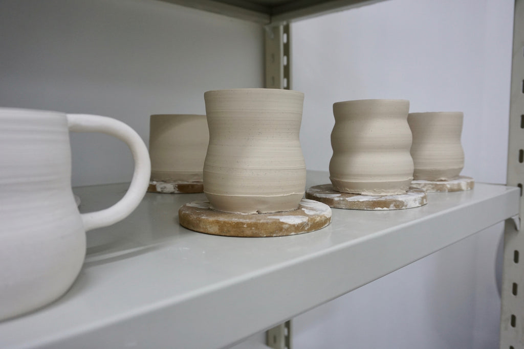 Hourglass handmade tumbler Singapore | Pottery by Chen Liyuan - Eat & Sip
