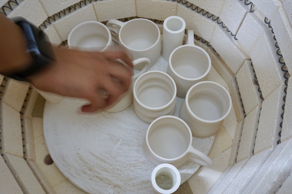 Hourglass handmade tumbler Singapore | Pottery by Chen Liyuan - Eat & Sip