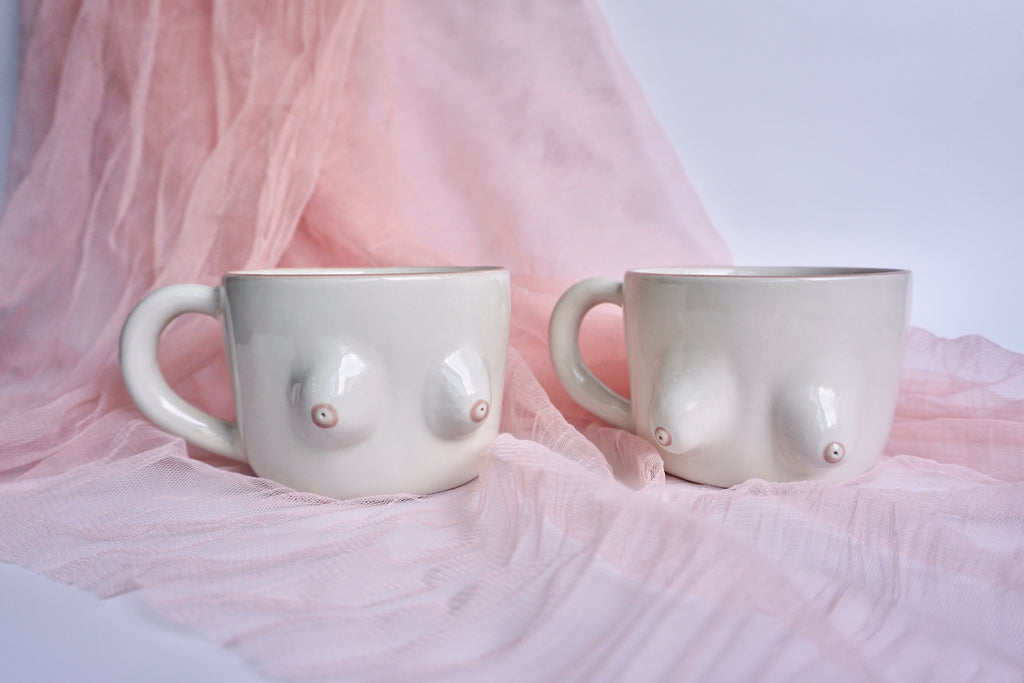 Handmade boobie mug by Pink Soy | Eat & Sip Ceramics Singapore