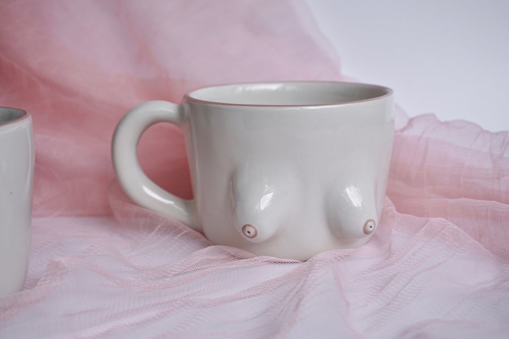 Handmade boobie mug by Pink Soy | Eat & Sip Ceramics Singapore