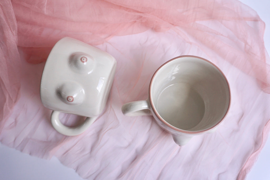 Handmade boobie mug by Pink Soy | Eat & Sip Ceramics Singapore