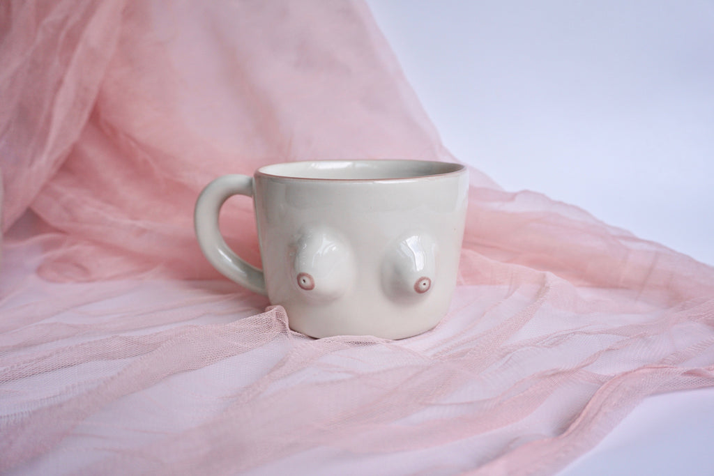 Handmade boobie mug by Pink Soy | Eat & Sip Ceramics Singapore