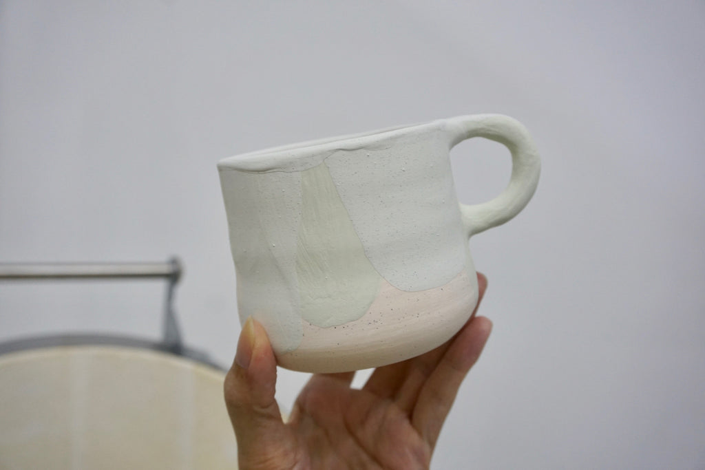 Hourglass handmade mug Singapore | Pottery by Chen Liyuan - Eat & Sip