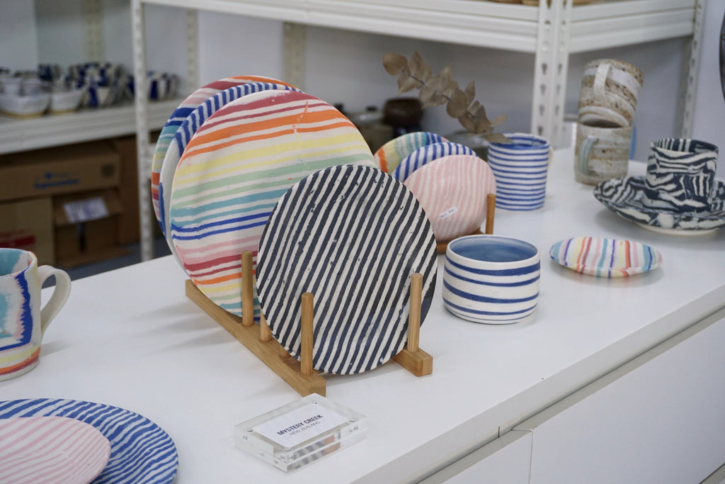 Handmade nerikomi pottery in Singapore | Eat & Sip tableware