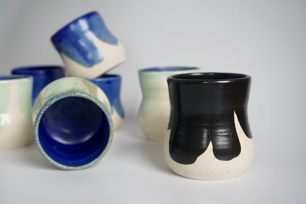 Hourglass handmade mug Singapore | Pottery by Chen Liyuan - Eat & Sip