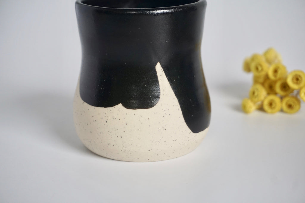 Hourglass handmade mug Singapore | Pottery by Chen Liyuan - Eat & Sip