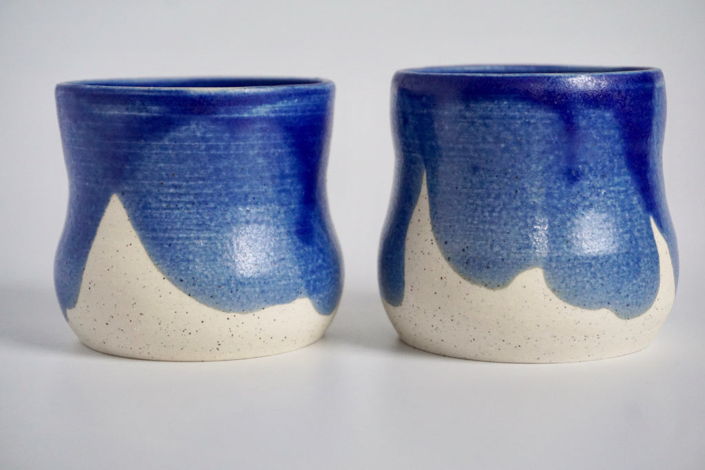 Hourglass handmade tumbler Singapore | Pottery by Chen Liyuan - Eat & Sip