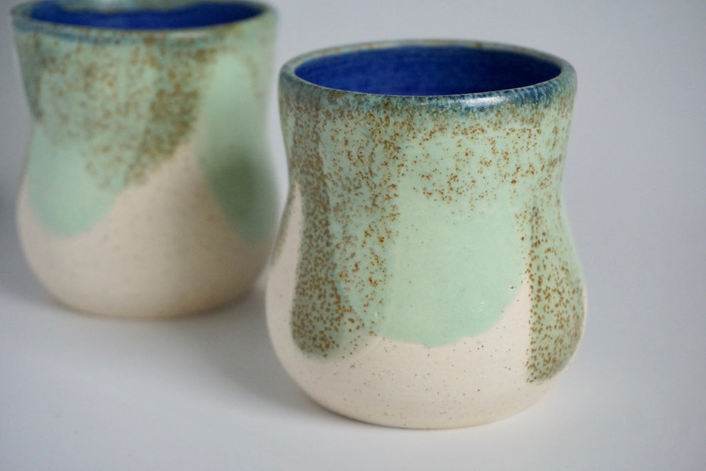 Hourglass handmade tumbler Singapore | Pottery by Chen Liyuan - Eat & Sip