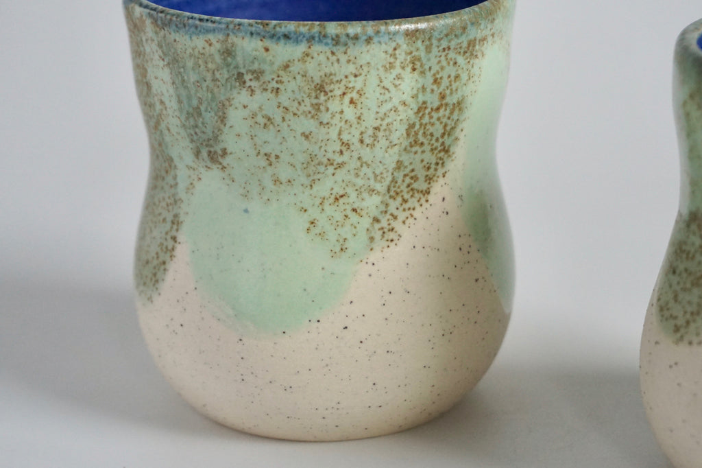 Hourglass handmade tumbler Singapore | Pottery by Chen Liyuan - Eat & Sip