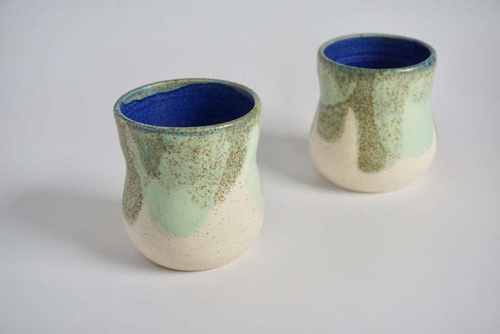 Hourglass handmade tumbler Singapore | Pottery by Chen Liyuan - Eat & Sip