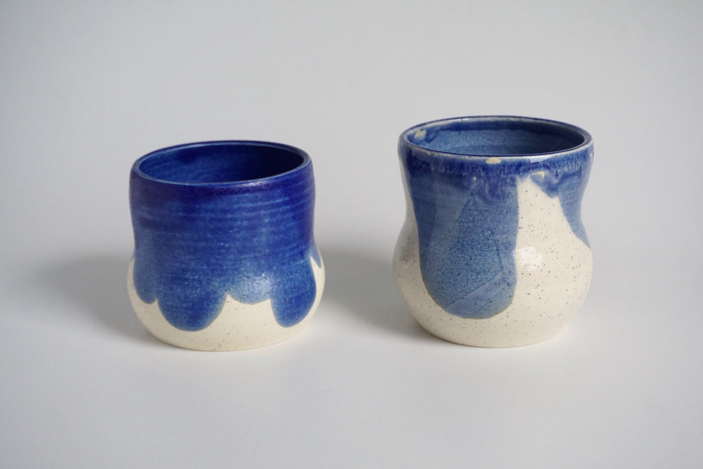 Hourglass handmade mug Singapore | Pottery by Chen Liyuan - Eat & Sip