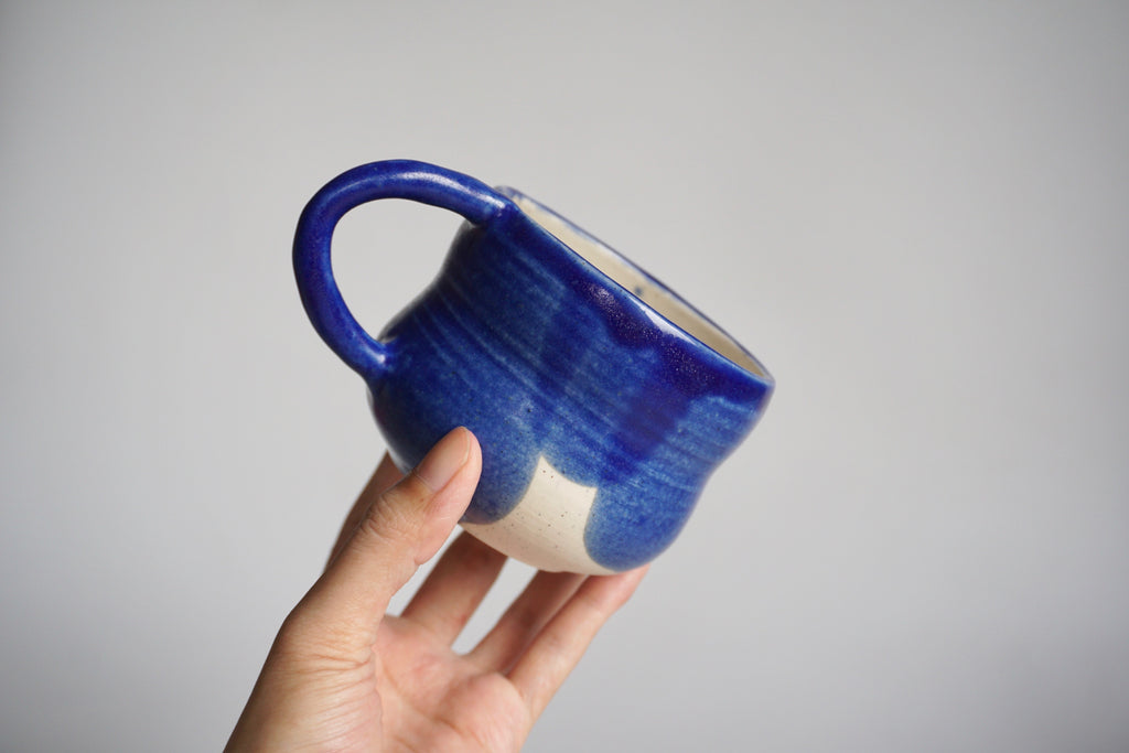 Hourglass handmade mug Singapore | Pottery by Chen Liyuan - Eat & Sip
