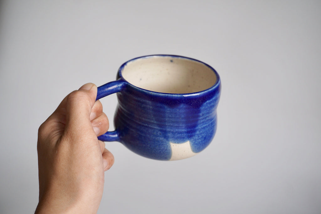 Hourglass handmade mug Singapore | Pottery by Chen Liyuan - Eat & Sip