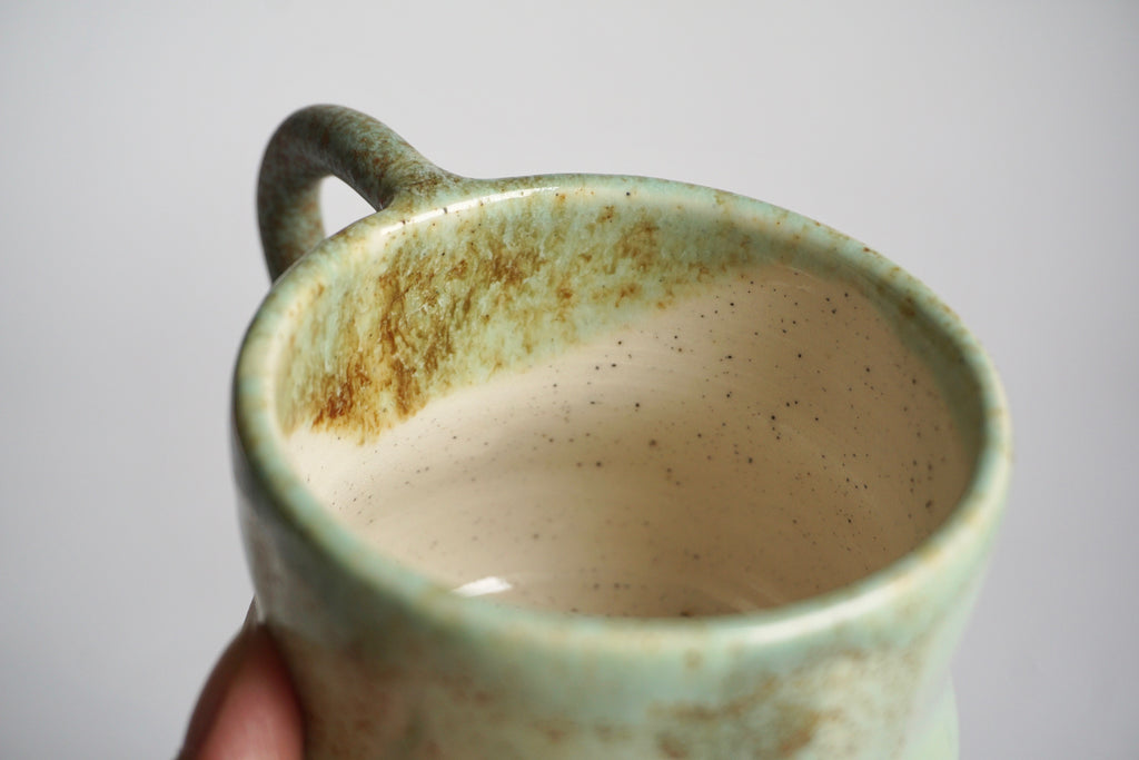 Hourglass handmade mug Singapore | Pottery by Chen Liyuan - Eat & Sip
