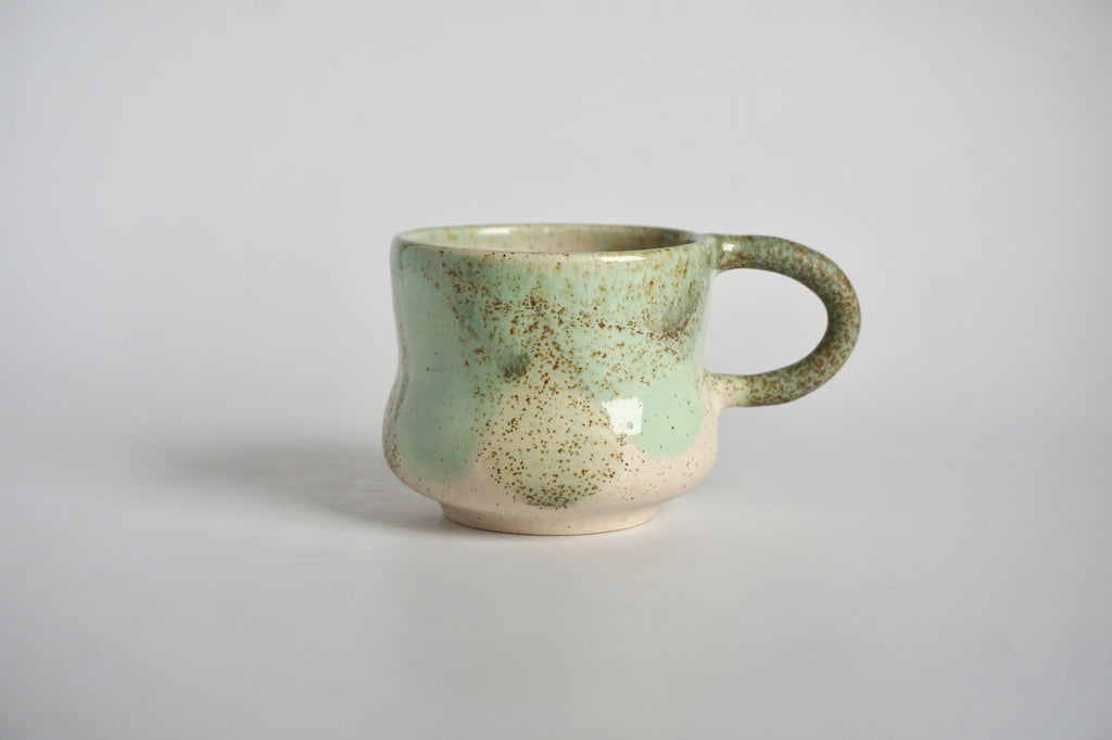 Hourglass handmade mug Singapore | Pottery by Chen Liyuan - Eat & Sip