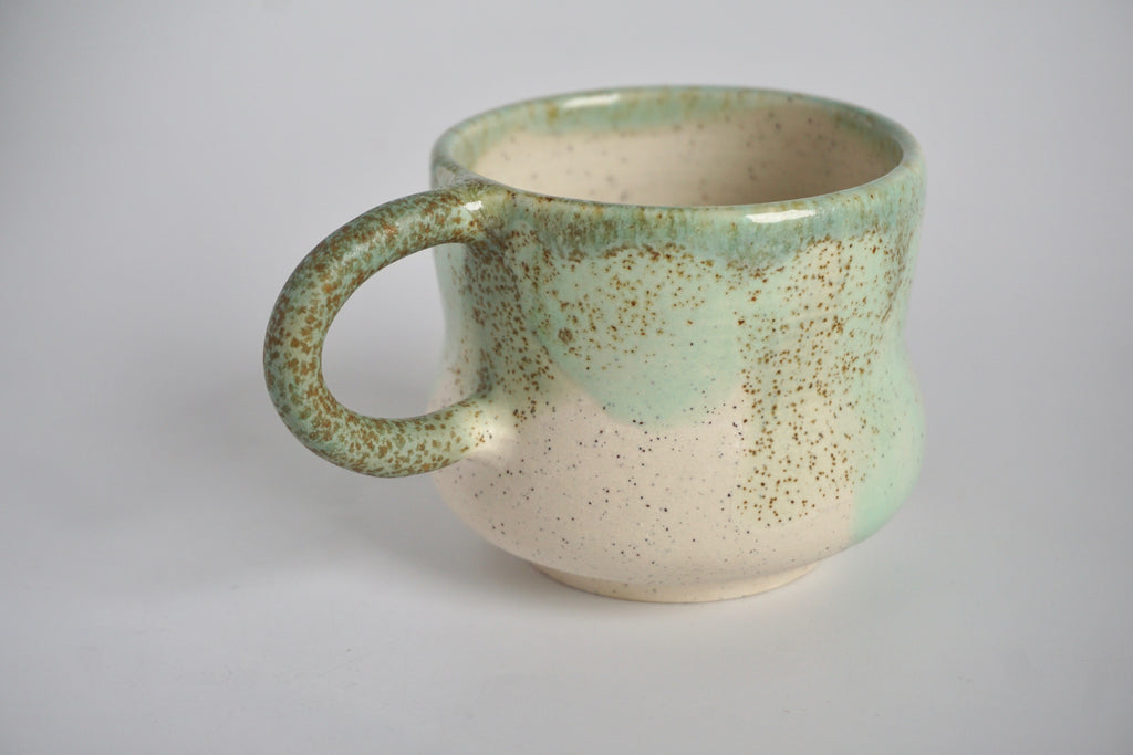Hourglass handmade mug Singapore | Pottery by Chen Liyuan - Eat & Sip
