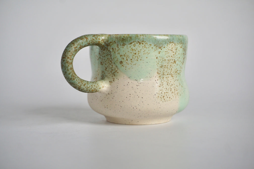 Hourglass handmade mug Singapore | Pottery by Chen Liyuan - Eat & Sip