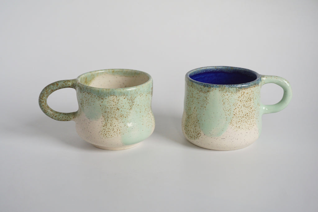 Hourglass handmade mug Singapore | Pottery by Chen Liyuan - Eat & Sip