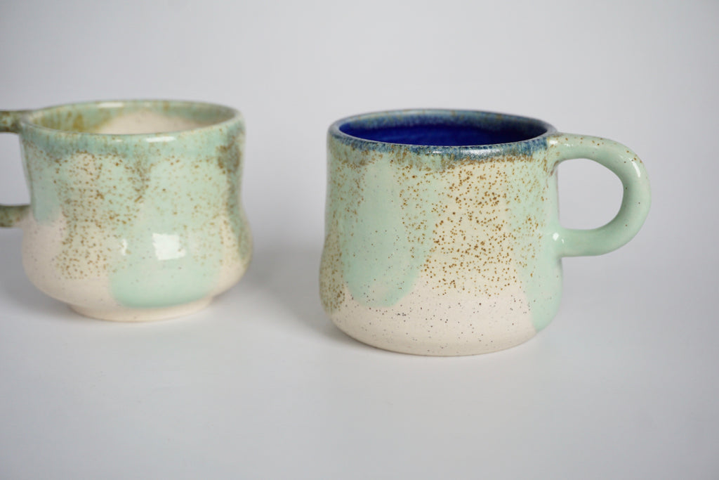 Hourglass handmade mug Singapore | Pottery by Chen Liyuan - Eat & Sip