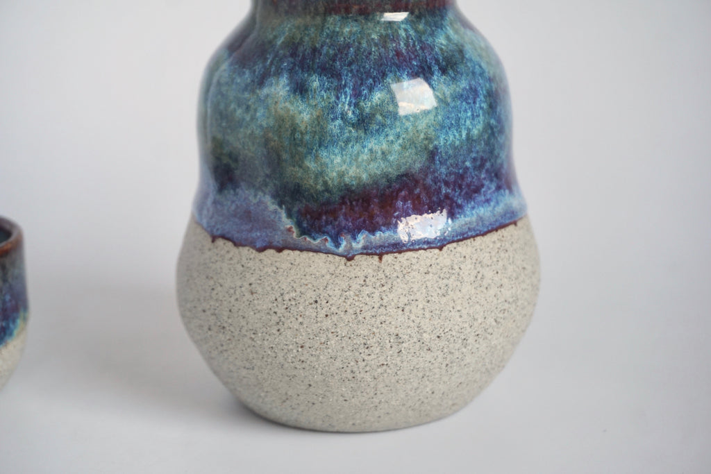 Wheel-thrown ceramics sake bottle Singapore | Eat & Sip