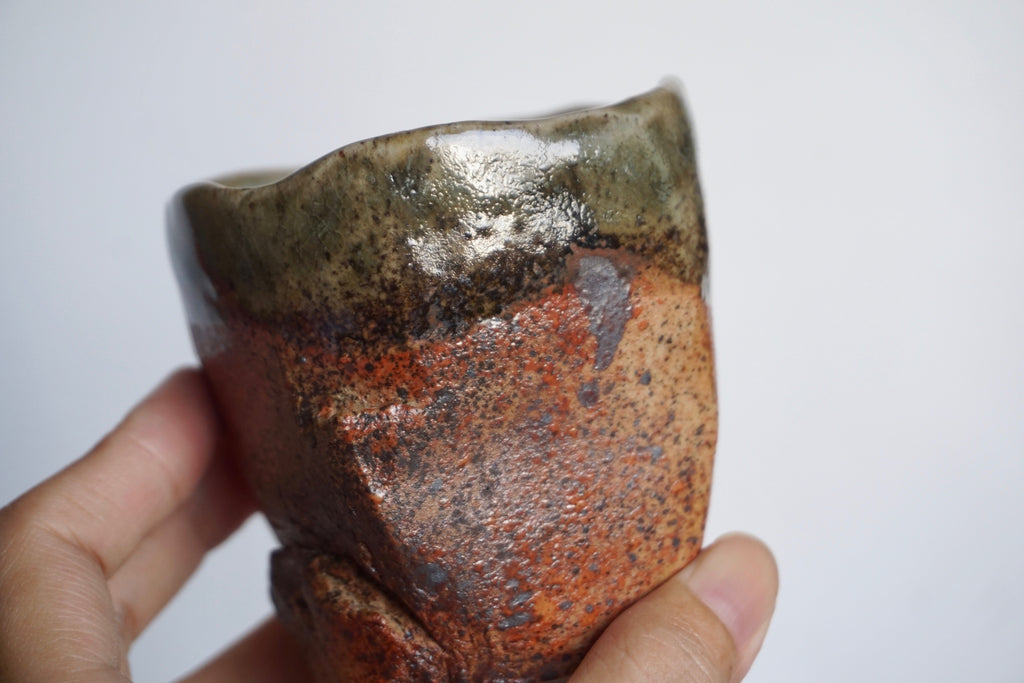 Handmade craggy tea bowls | Pottery Singapore