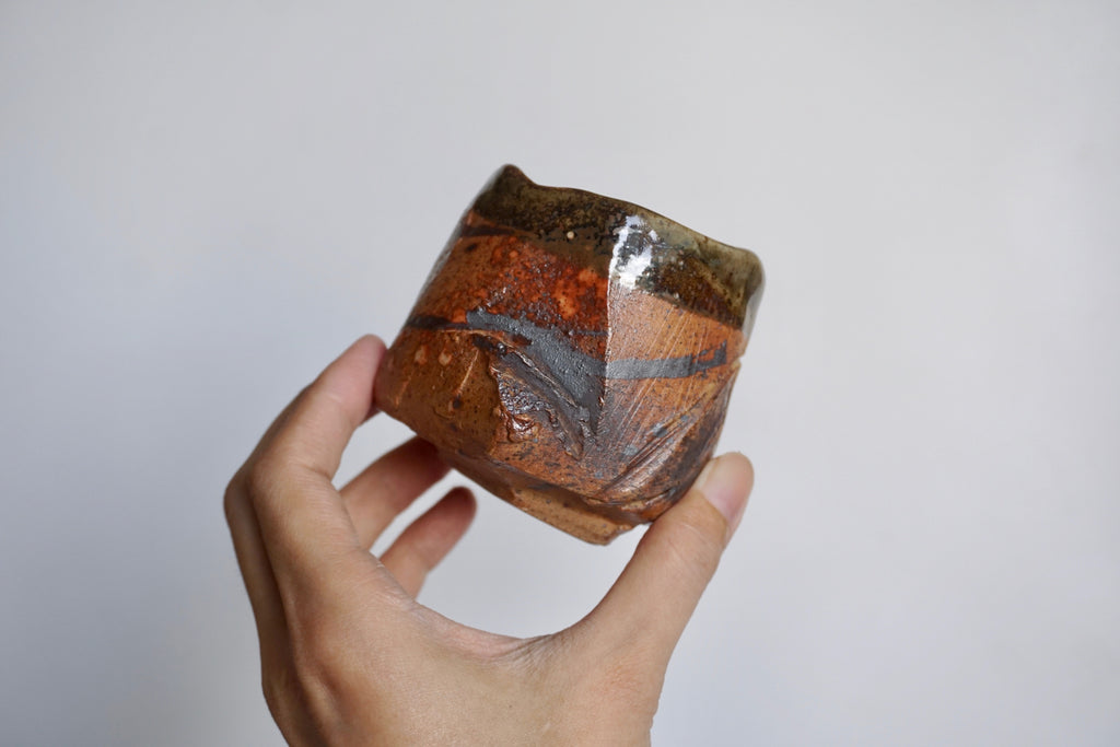 Handmade kurinuki teacups | Clay blossoms Pottery Singapore