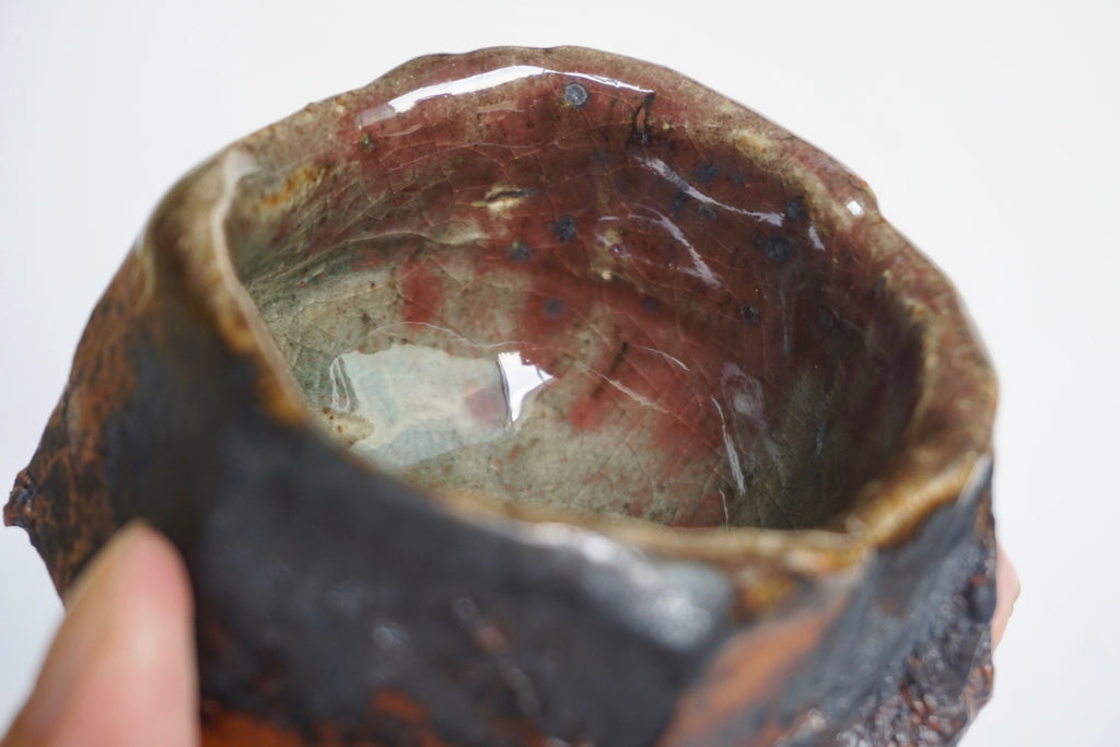 Handmade kurinuki teacups | Clay blossoms Pottery Singapore
