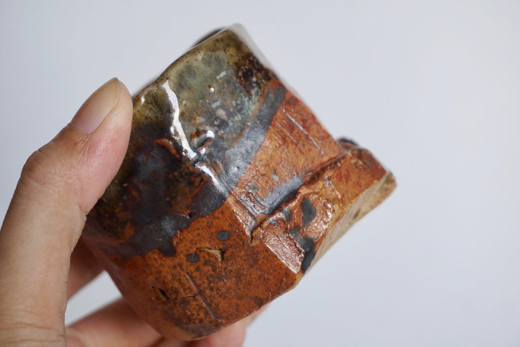 Handmade kurinuki teacups | Clay blossoms Pottery Singapore