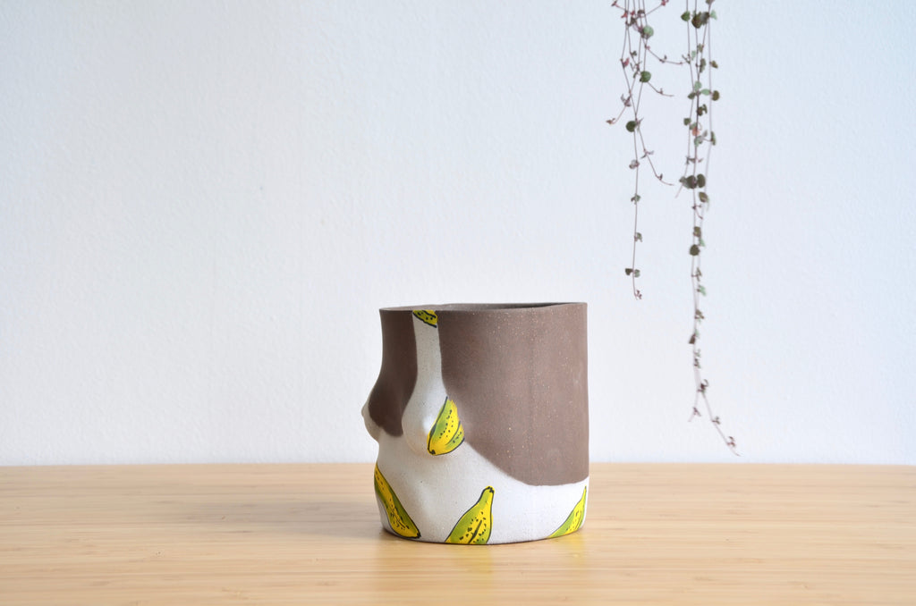 Group Partner Banana female planters in Singapore - handmade tableware