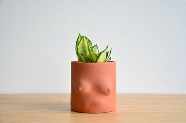 Group Partner terracotta girl planters in Singapore - Eat & Sip handmade tableware