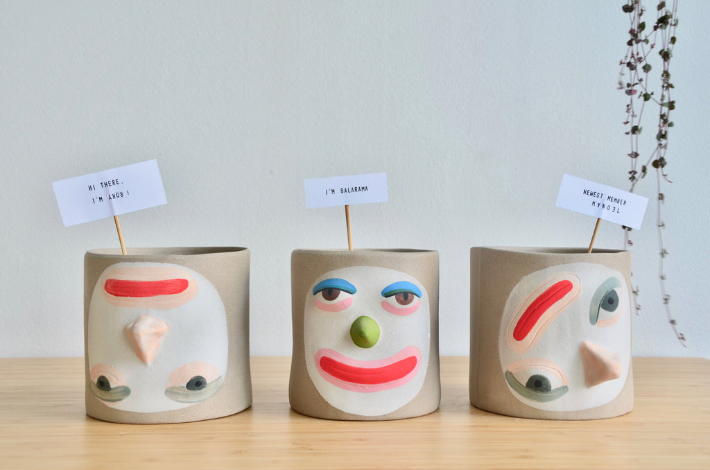 Group Partner Balarama planters in Singapore - Eat & Sip handmade tableware