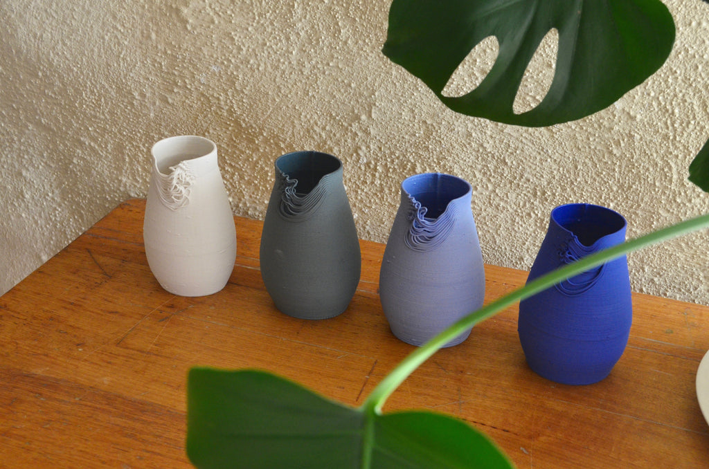 3D printed porcelain vase Singapore | Unique homeware Alterfact