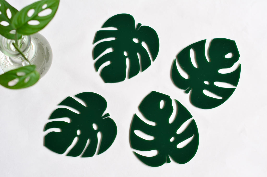Monstera coasters - Perfect homeware gifts plant lady Singapore