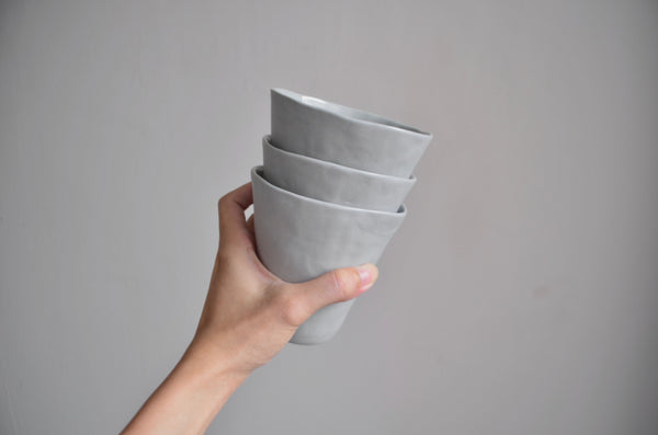 Handmade beaker hand-coil | Pottery Singapore