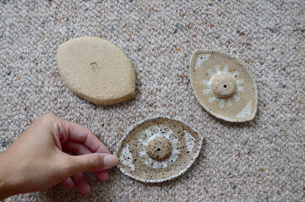 Rachel Charge handmade incense holder | Handbuilt pottery Singapore