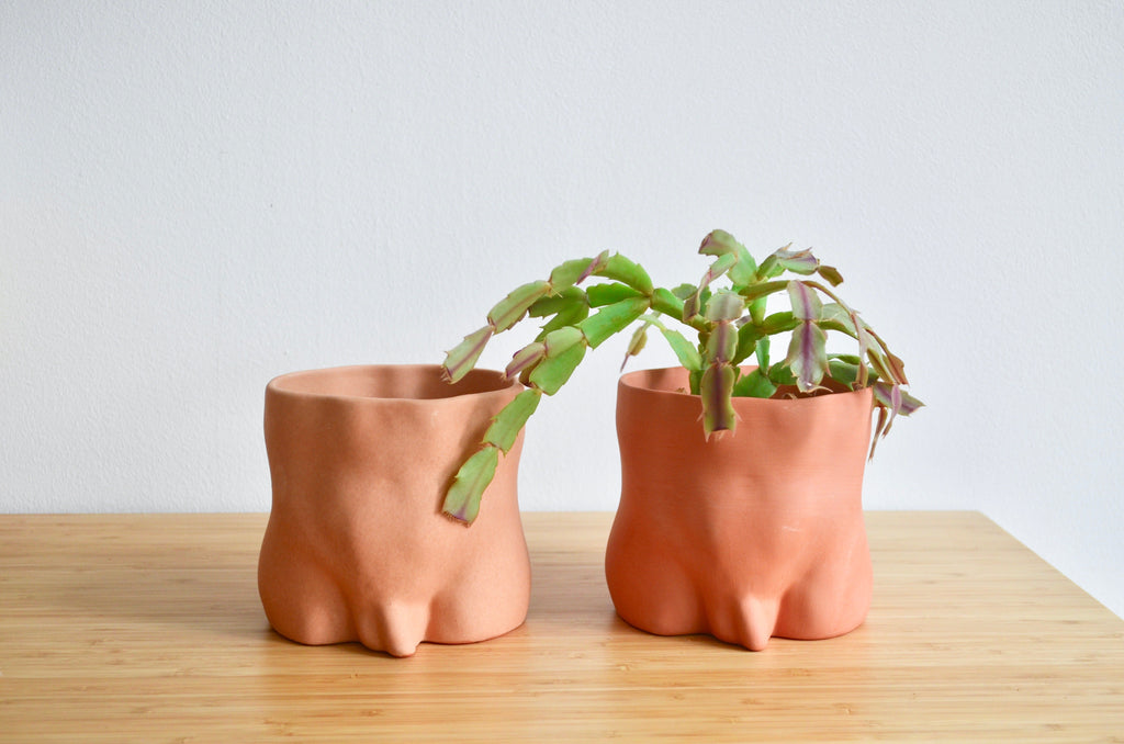 Group Partner nude booties boy planters in Singapore - Eat & Sip handmade pot