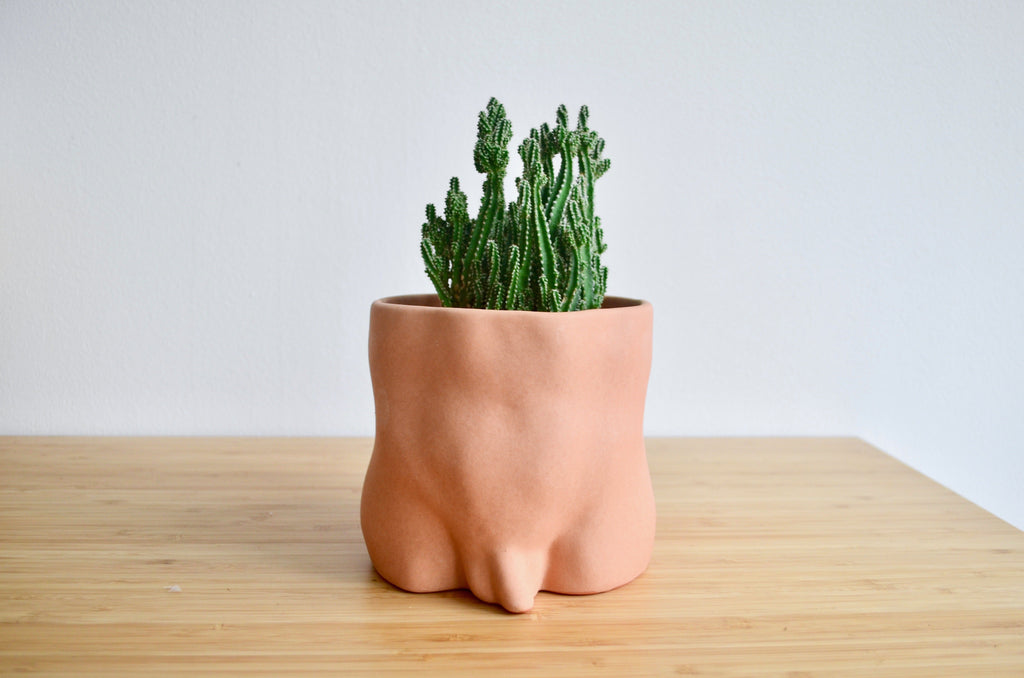 Group Partner nude booties boy planters in Singapore - Eat & Sip handmade pot