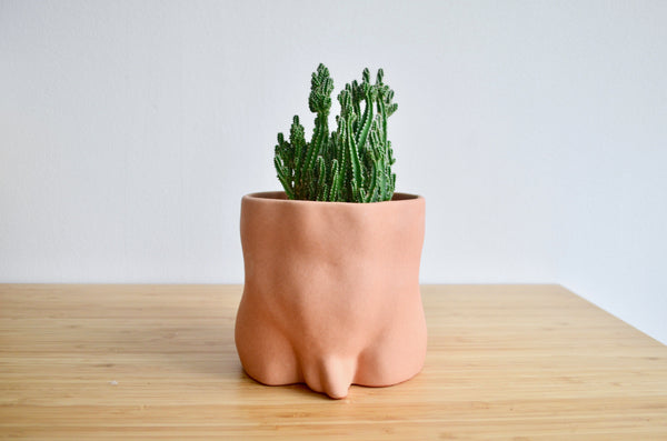 Group Partner nude booties boy planters in Singapore - Eat & Sip handmade pot