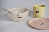 Unique housewarming gift handmade - Eat & Sip pottery bowl