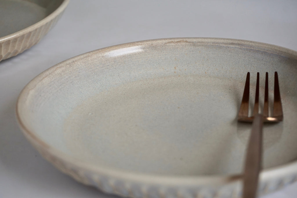 Wheel thrown ceramic plate Singapore - Eat & Sip pottery