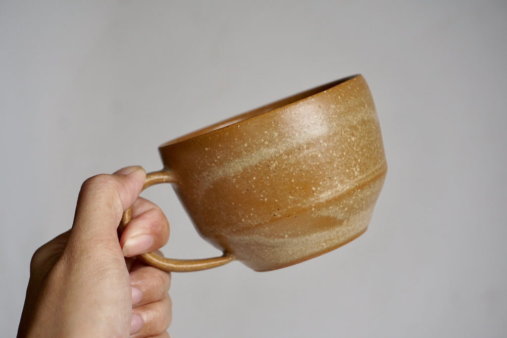 Handmade angled mug Embers Pottery Singapore