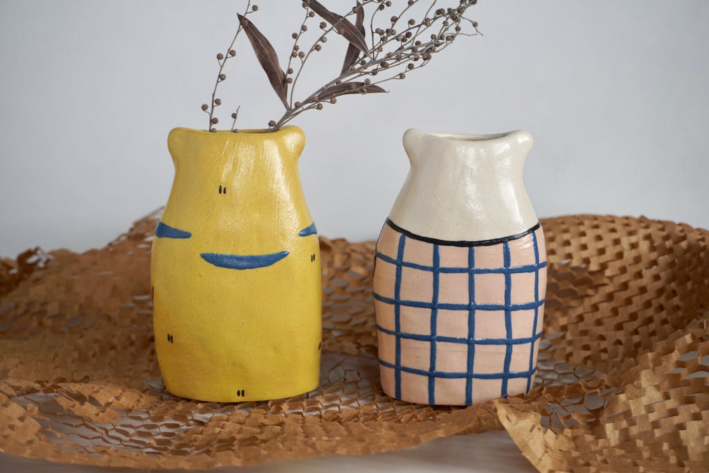 Figurine handmade vase Neighborcraft Ceramics Singapore
