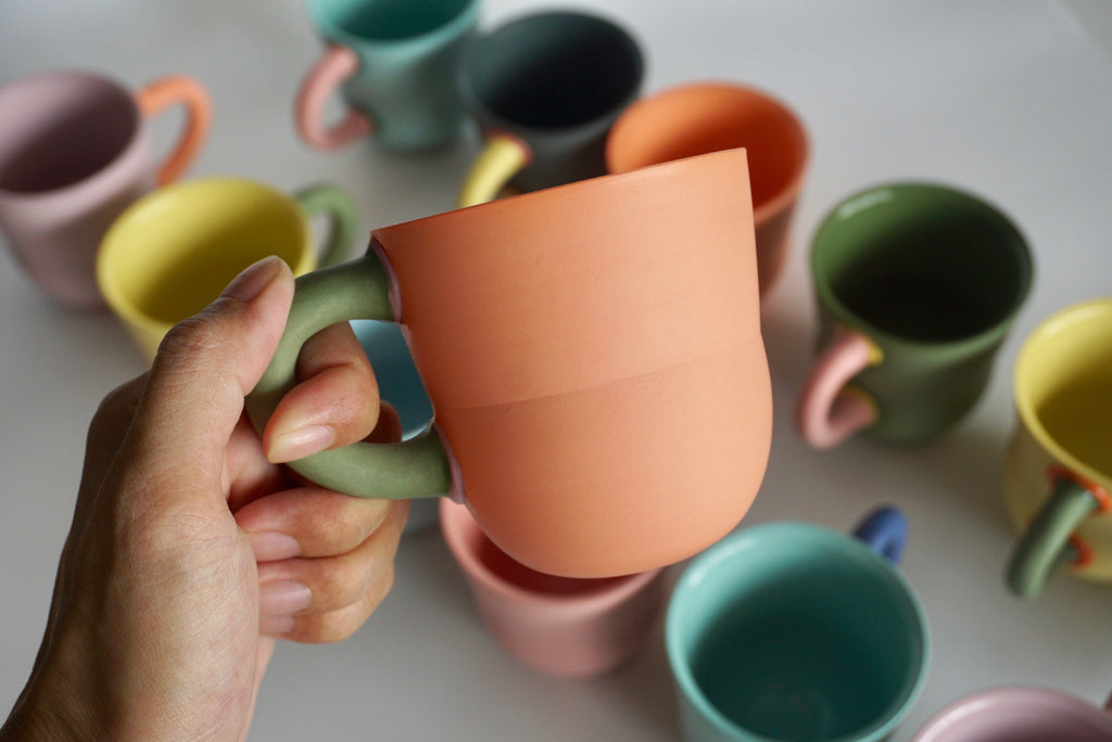 Handmade ceramic porcelain cup by Now Ceramic | Korea Singapore