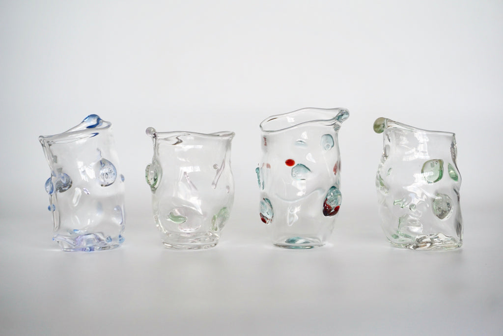 Handmade lamp worked glass tumblers Singapore Ceramics