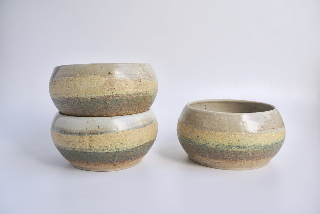Handmade pottery bowl Clay Blossoms | Handcrafted tableware Singapore