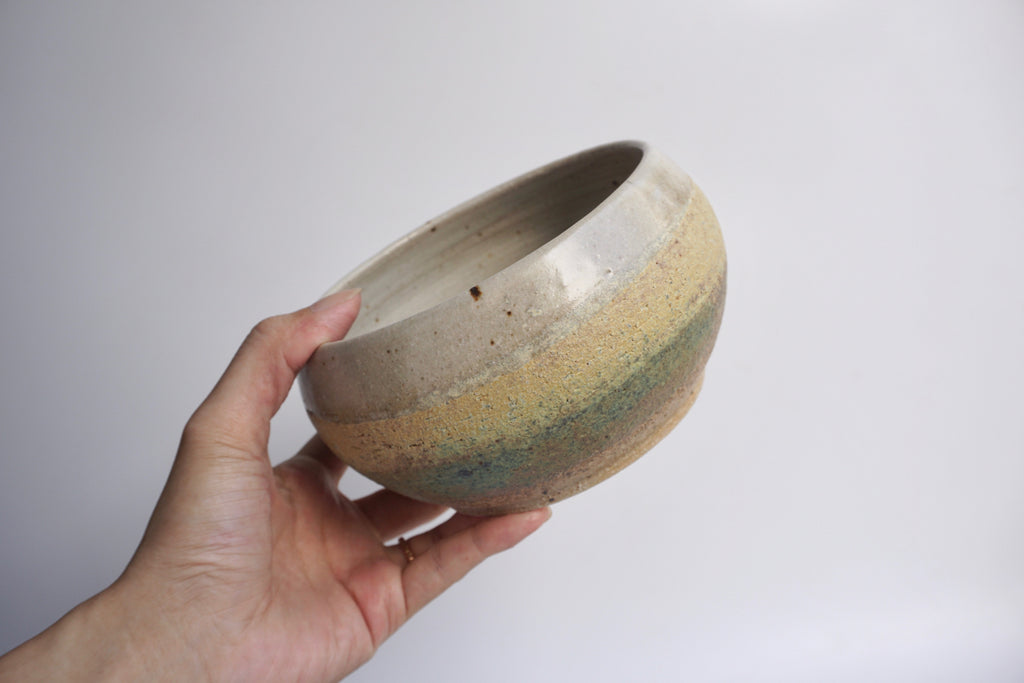 Handmade pottery bowl Clay Blossoms | Handcrafted tableware Singapore