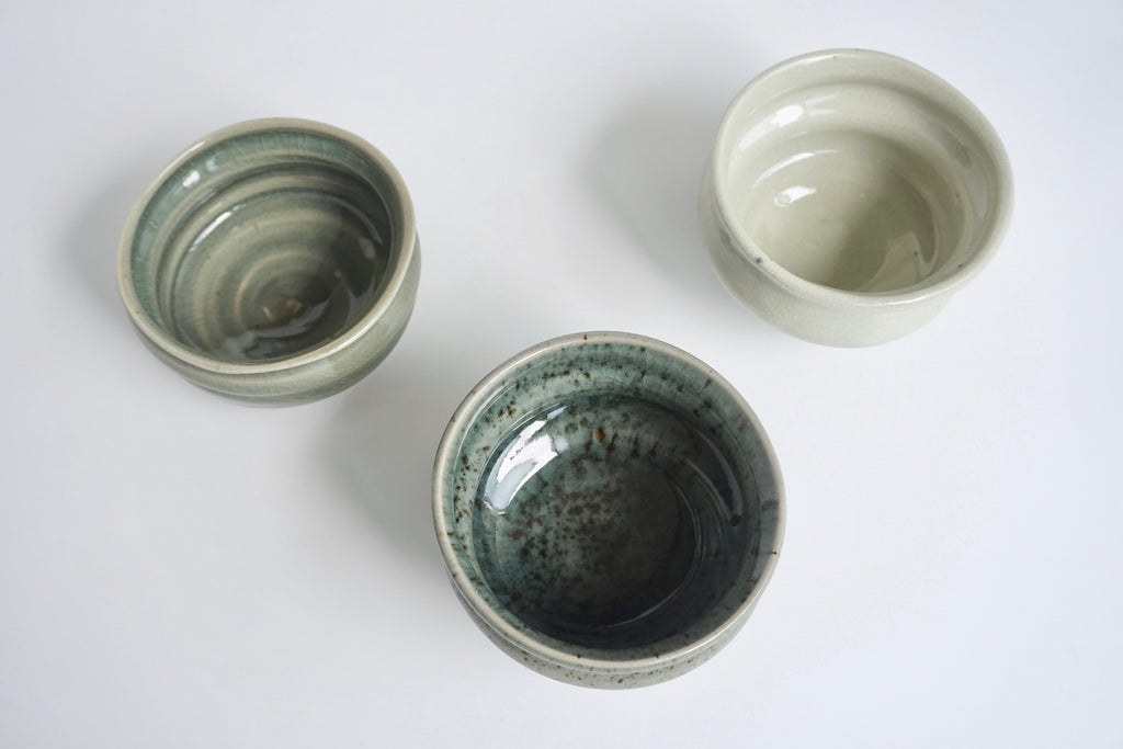 Handmade swirl cups | Pottery Singapore
