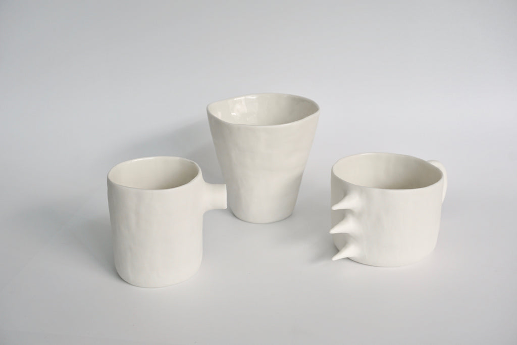 White dino mug | Eat & Sip handmade tableware