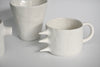 White dino mug by Kira Ni | Eat & Sip handmade ceramics