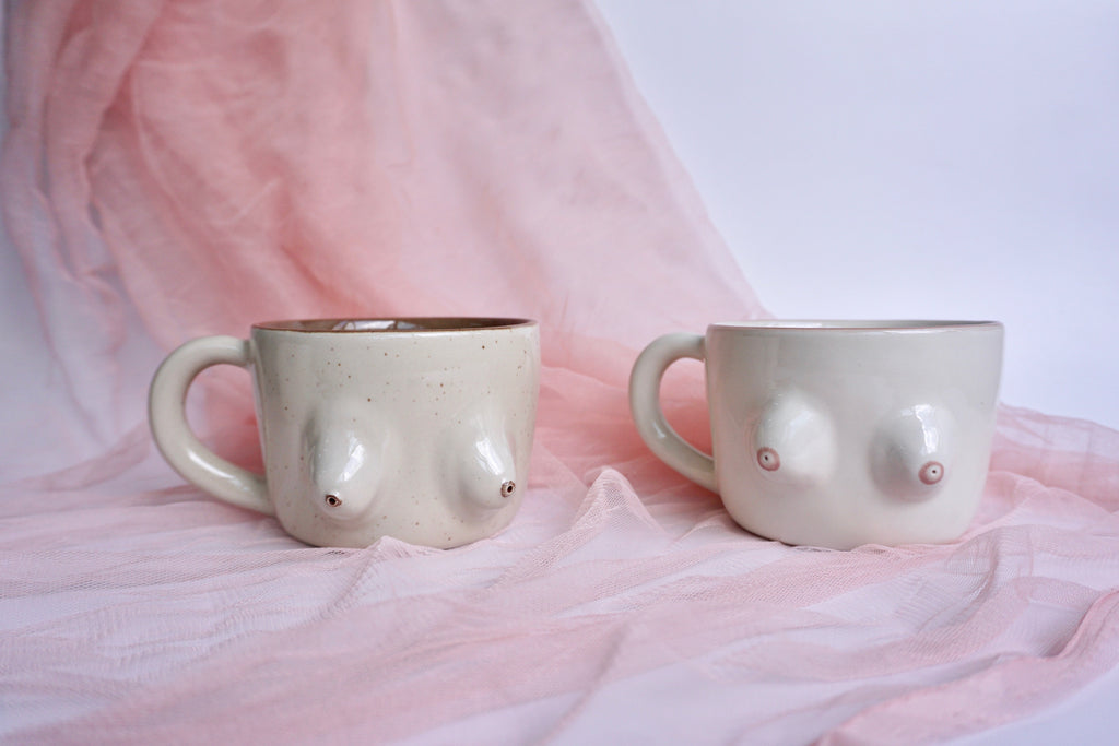Handmade boobie mug by Pink Soy | Eat & Sip Ceramics Singapore